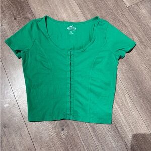 Hollister Vibrant Green Crop Top